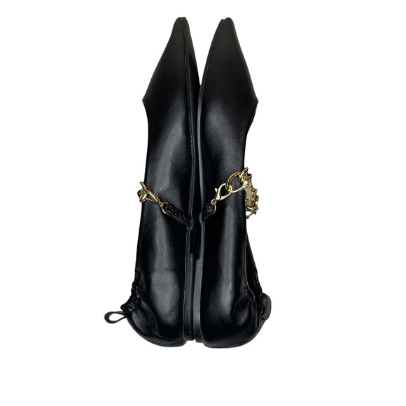 Chase + Chloe Black Casey Chain Strap Ballet Flat - Picture 5 of 6